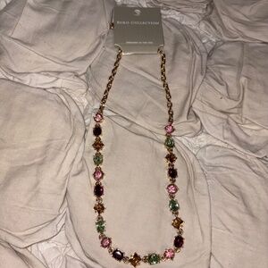 ✨ Euro Collection Gold Jewel-Tone Statement Necklace ✨